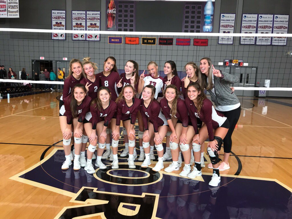 dchsvball's tweet photo. JV Volleyball keep their undefeated season going with 5 more wins today to become the Waukee tournament champs!!!  Such a great group of girls!  😃🏐😃 https://t.co/VnxirUQFpW
