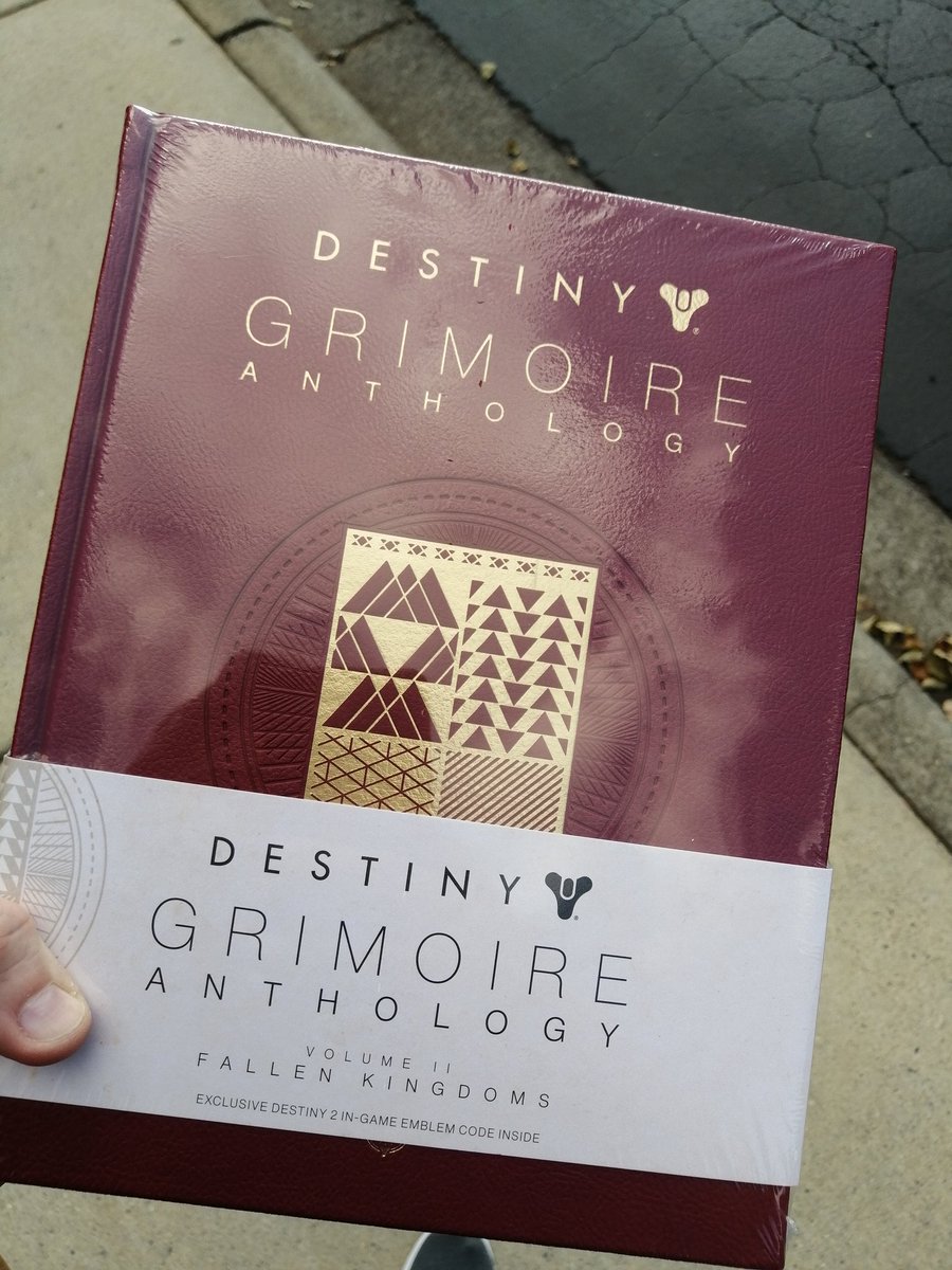 TheBendir's tweet photo. Just got this in the mail today and started reading, and oh my, I love this book! Must study up to be a more master like the one and only @MyNameIsByf #Destiny #bungie #loregasm https://t.co/ASRIk4ZUUQ