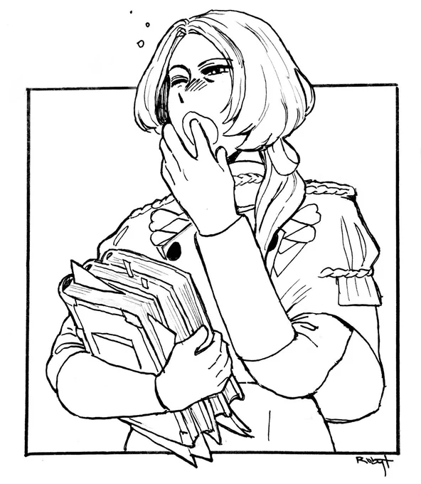 #inktober day 12, sleepy linhardt to remind me i don't have to spend hours on these every time #inktober2019 
