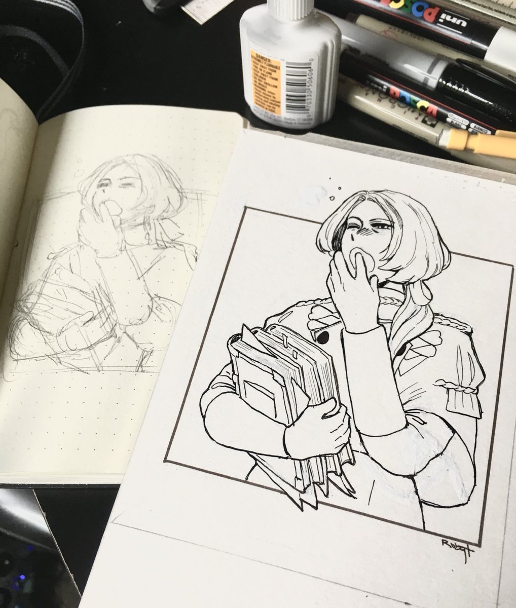 #inktober day 12, sleepy linhardt to remind me i don't have to spend hours on these every time #inktober2019 