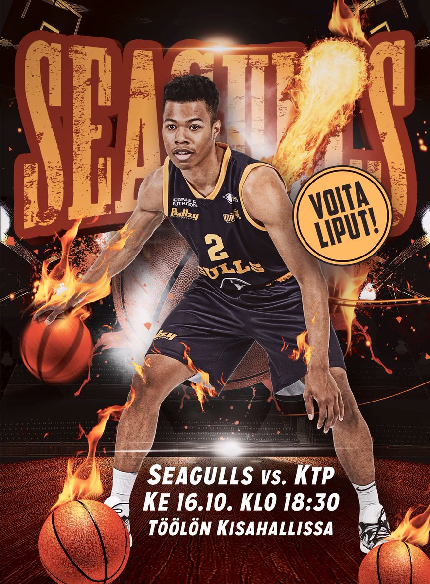 VOITA LIPUT (2kpl) seuraavaan himamatsiin! RETWIITTAA ja oot mukana arvonnassa!🔥🏀

👉🏼 Seagulls vs <a href="/KTP_Basket/">KTP-Basket</a>
🗓 ke 16.10.
🕡 18:30
🏟️ Töölön Kisahalli
🎟 tiketti.fi/helsinkiseagul…

*Arvonta suoritetaan ke 16.10. aamulla

#Gullsnation #Korisliiga #BallinBirds #Tiketti #Kisahalli