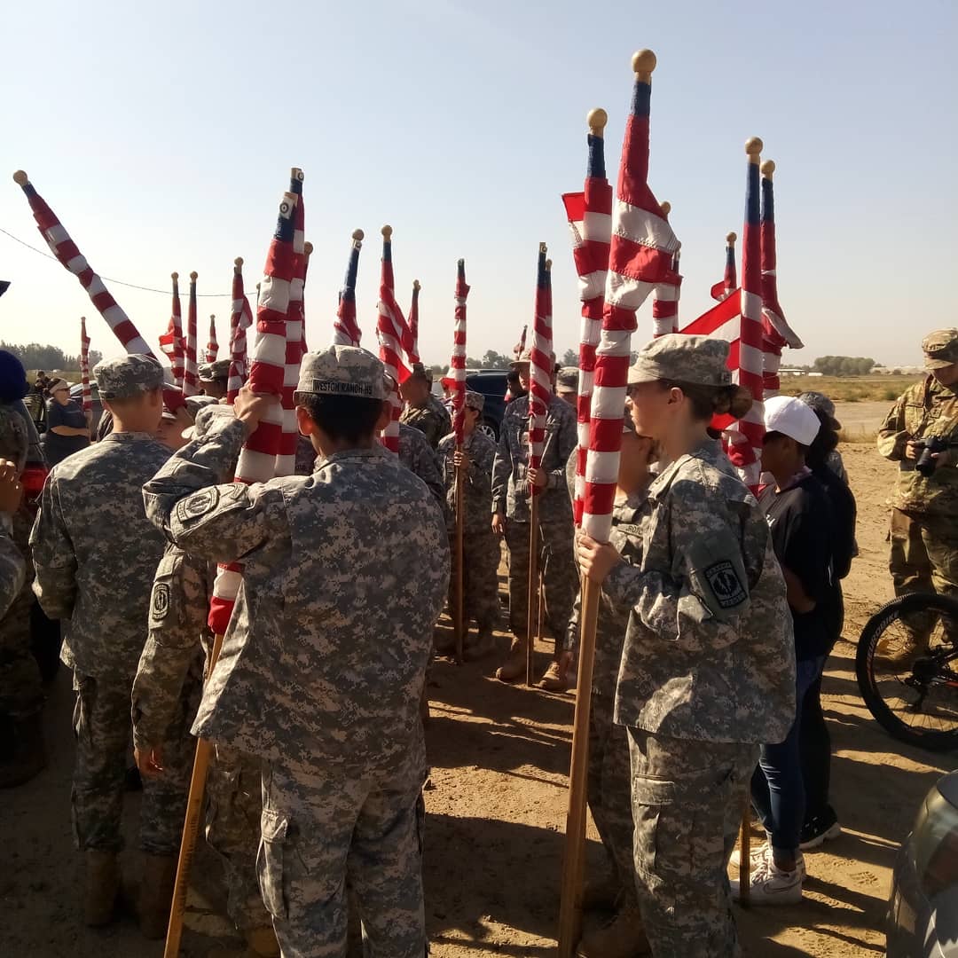 Thanks to all the cadets and their families for coming out and supporting the run of the fallen