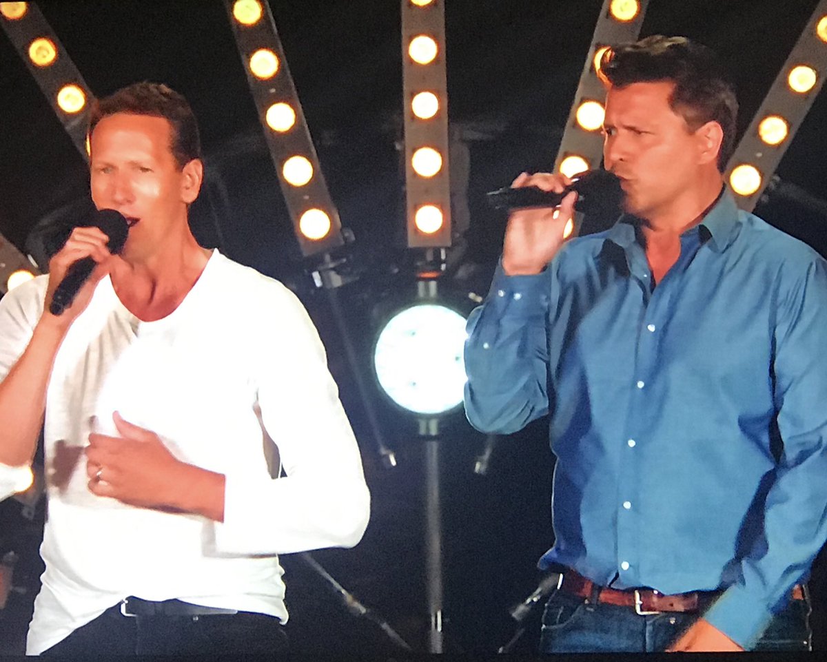 NickJWReilly's tweet photo. Like two divorced dads trying to woo the ladies at the Butlins disco  #XFactorCelebrity https://t.co/wksXkcd0lI