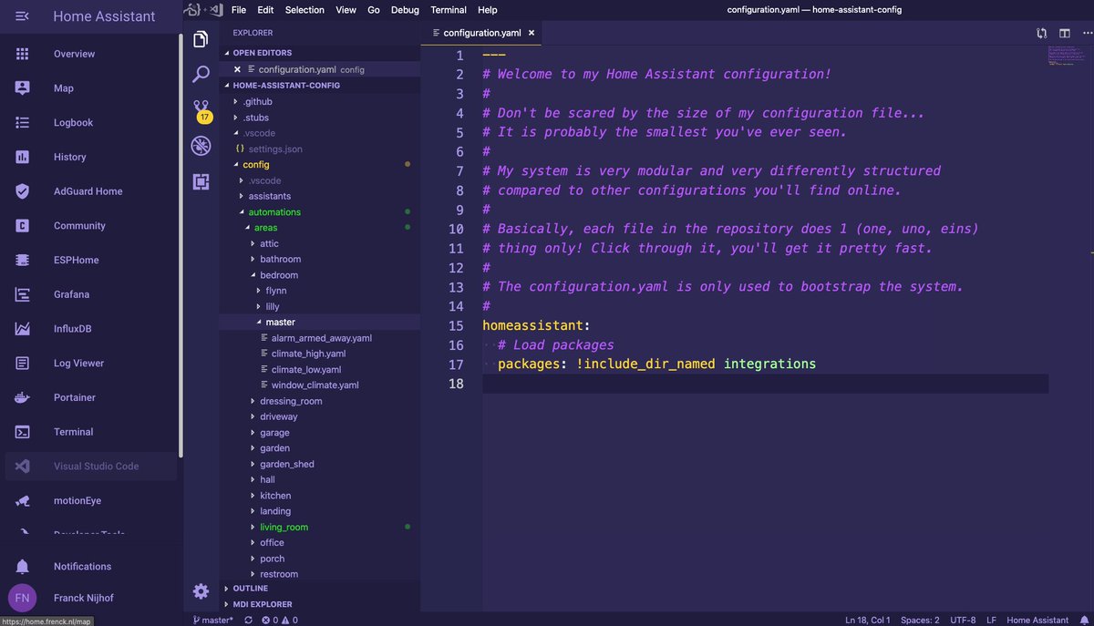 Visual studio code home assistant