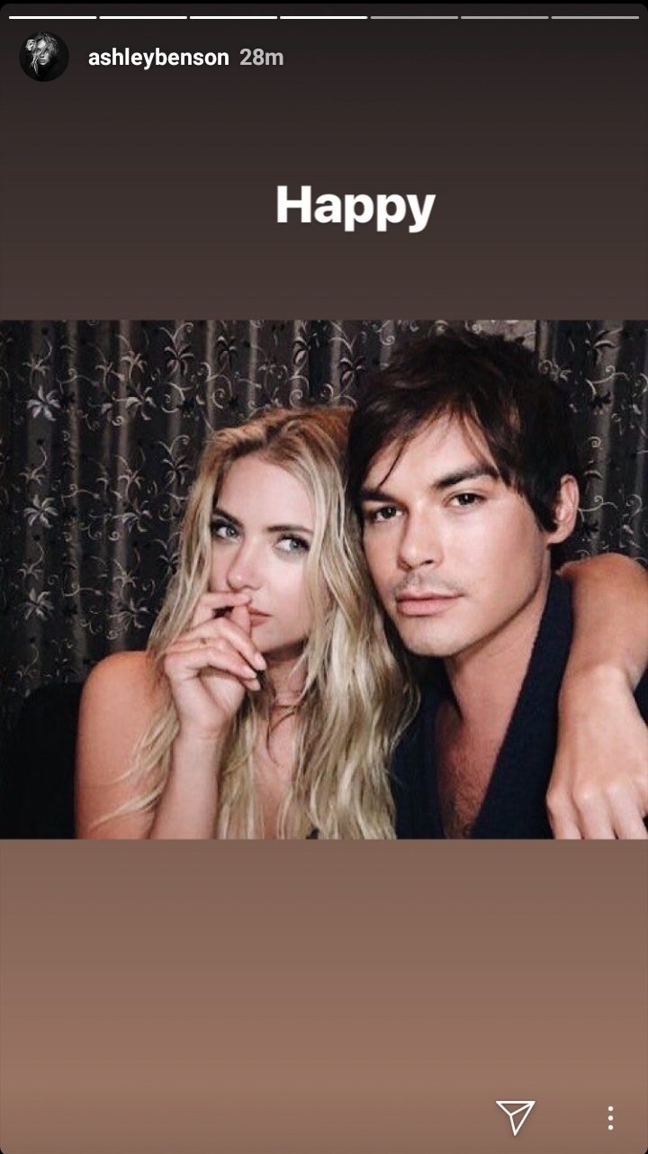 Ashley Benson wishing Tyler Blackburn Happy Birthday 