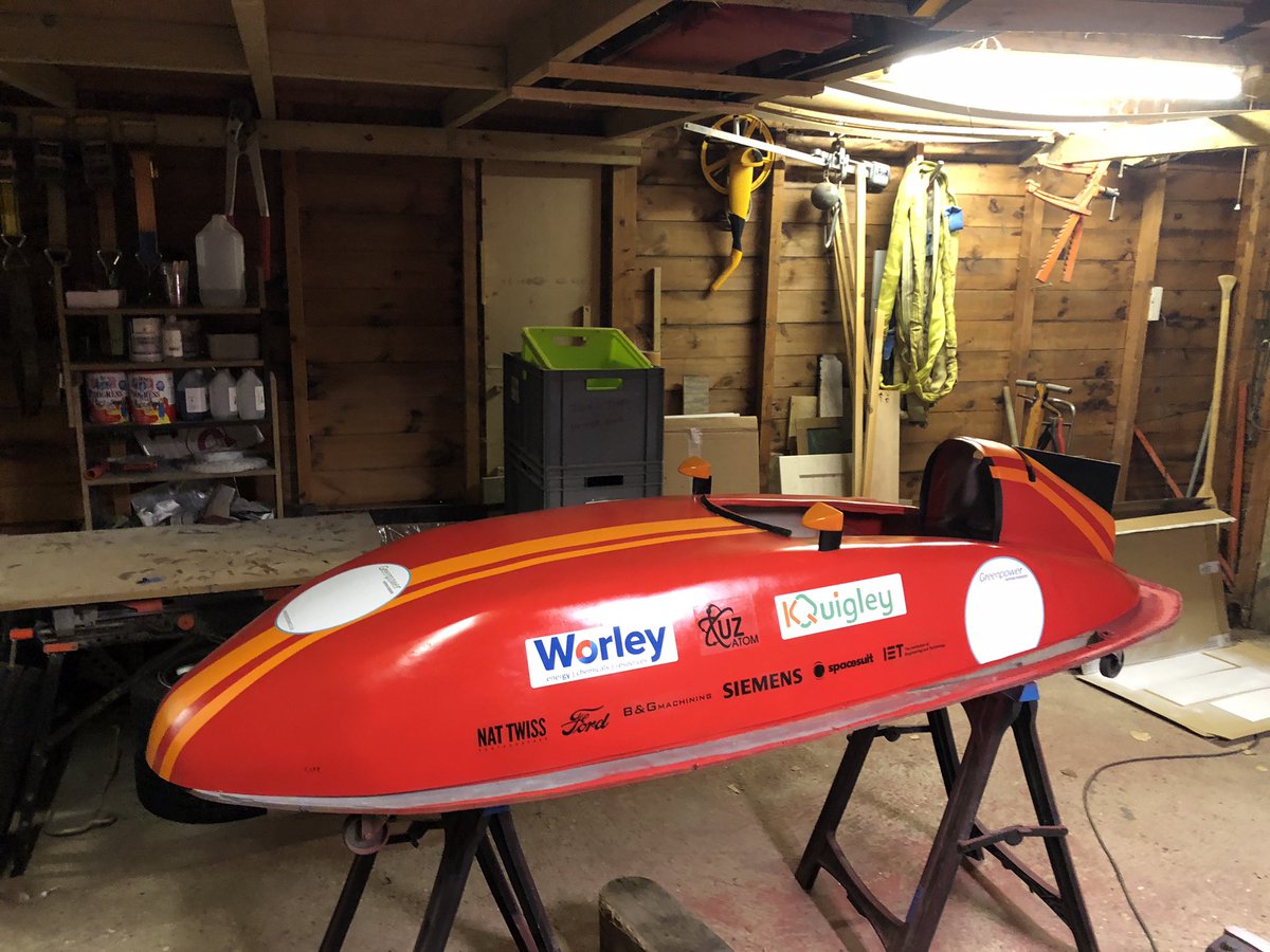 New and shiny, minus 2kg. Bring on #silverstonegp #finals <a href="/DresselRacing/">Dressel Racing</a> <a href="/rgshwGreenpower/">RGSHW Greenpower Club</a> <a href="/RenishawGP/">Renishaw Greenpower Team</a> <a href="/Crazydiamond_gp/">Crazy Diamond</a> <a href="/Greenpowertrust/">Greenpower Education Trust</a>
