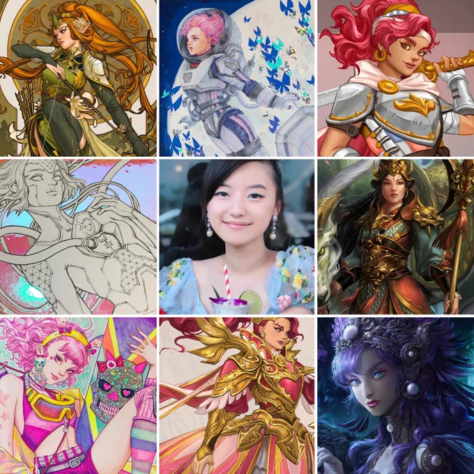 Seems like #artvsartist time again? Here's my #artvsartist2019 ? lots of pink consumed this year lol ? 