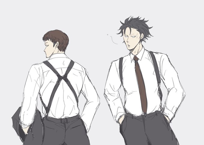 サスペンダーのtwitterイラスト検索結果 古い順