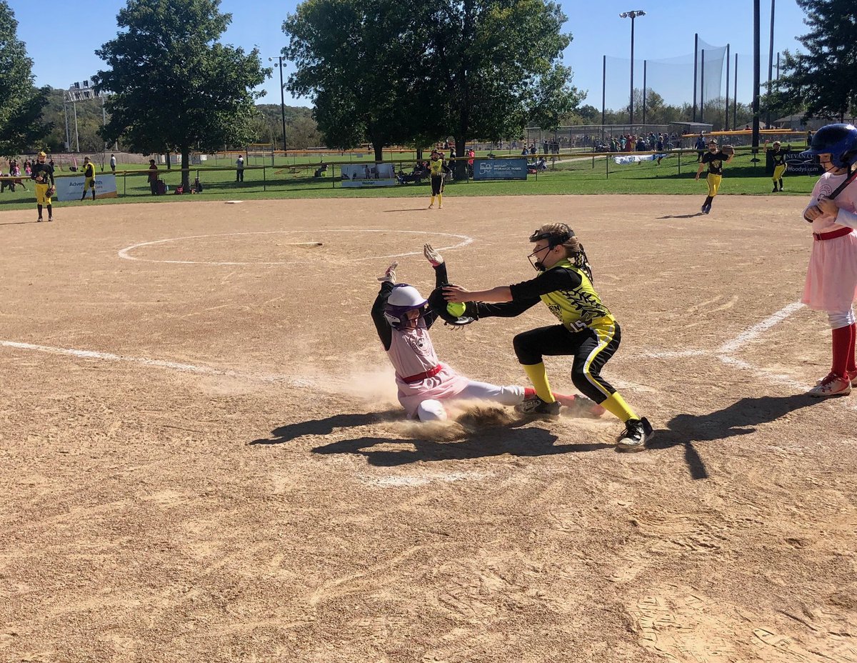She’s safe!  Woohoo!  @PlayMSP #2019MonsterBash #TopekaAngels10c