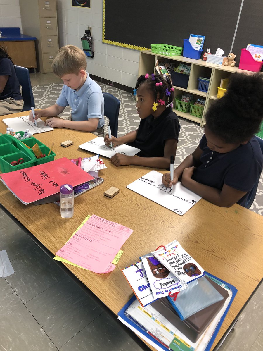 Using number lines to increase math mastery in rounding, place value, and number sense! <a href="/PriceOwls/">Price Elementary</a> <a href="/samanthakyed/">Samantha Miller</a> #pricepride #thepriceway #wearejcps