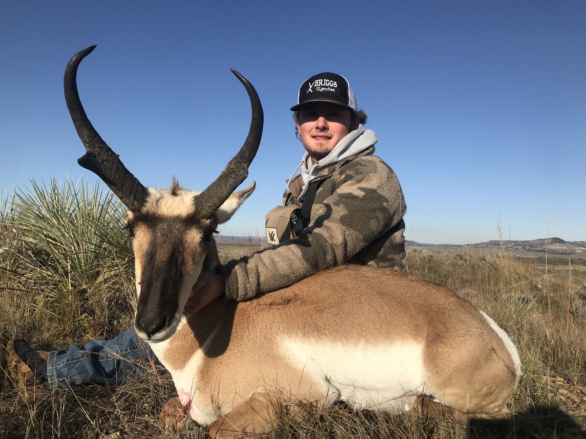 BannowskyLaith's tweet photo. Missed a coyote at 700 yards then turned around and poured the coals to this buck. It was a good morning https://t.co/5o6WIOZ4hM