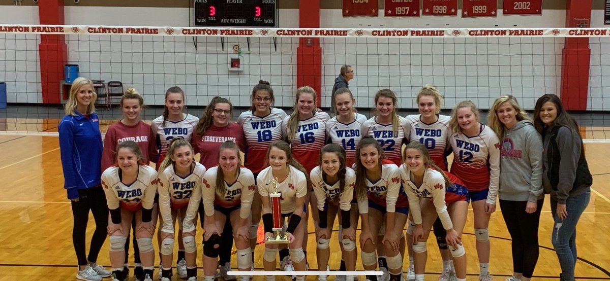 Congrats to the Lady Stars for going undefeated for the day and finishing 1st place in the Clinton Prairie Invitational 🌟