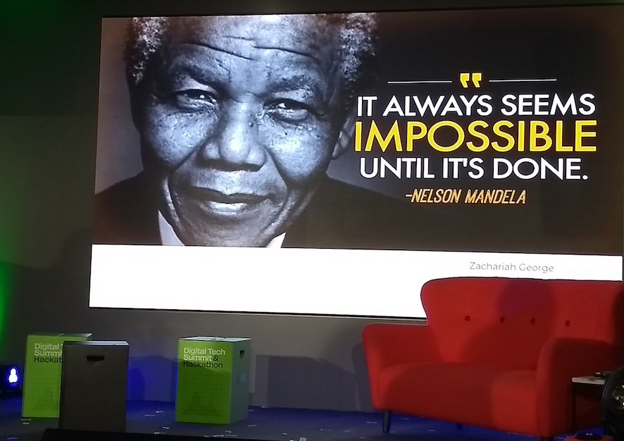 wonderworld_pro's tweet photo. Schönes Schlussbild in der Keynote von Zachariah George auf dem #DigitalTechSummit. https://t.co/vkW1fV4ArI