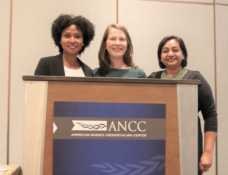 #NYP/<a href="/ColumbiaMed/">Columbia Medicine</a> Float Pool Nurses Colleen Schneiderman, Michele Gonsalves, and Rookmin Pato presented on “Professional Governance: Reality on a Virtual Unit” at <a href="/ANCCMagCon/">ANCC Magnet Conf</a> #MagnetNurses #MagnetCon CC: <a href="/anccofficial/">ANCC</a>