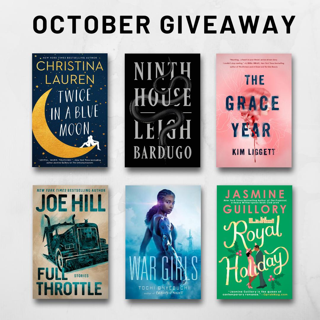 thenerdaily's tweet photo. OCTOBER INTERNATIONAL GIVEAWAY! 🎉 
Two lucky international followers will receive their choice of one of these amazing October book releases! 
To Enter:
1. Follow The Nerd Daily
2. Reply with what book you'd pick
3. Retweet this tweet! https://t.co/Ap4PEe3msw
