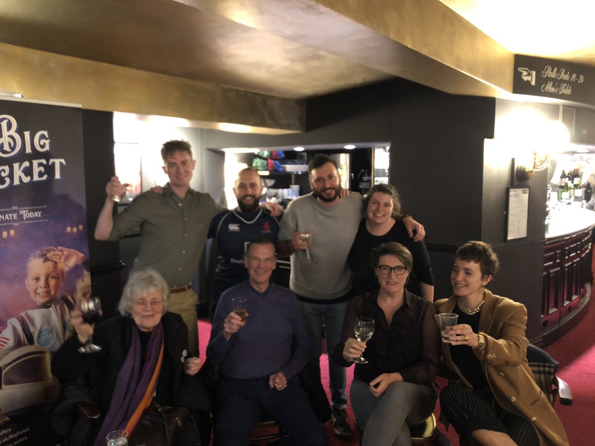 It’s the emergence of our true selves, hungry @lyceumtheatre bottoms! And we are not going away. Thank you to our glorious audience who we love, and who love Niddrie, the National Portrait Gallery and Gold Blend in equal measure. You’ve made us so happy.💜💜💜 #LavenderMenace