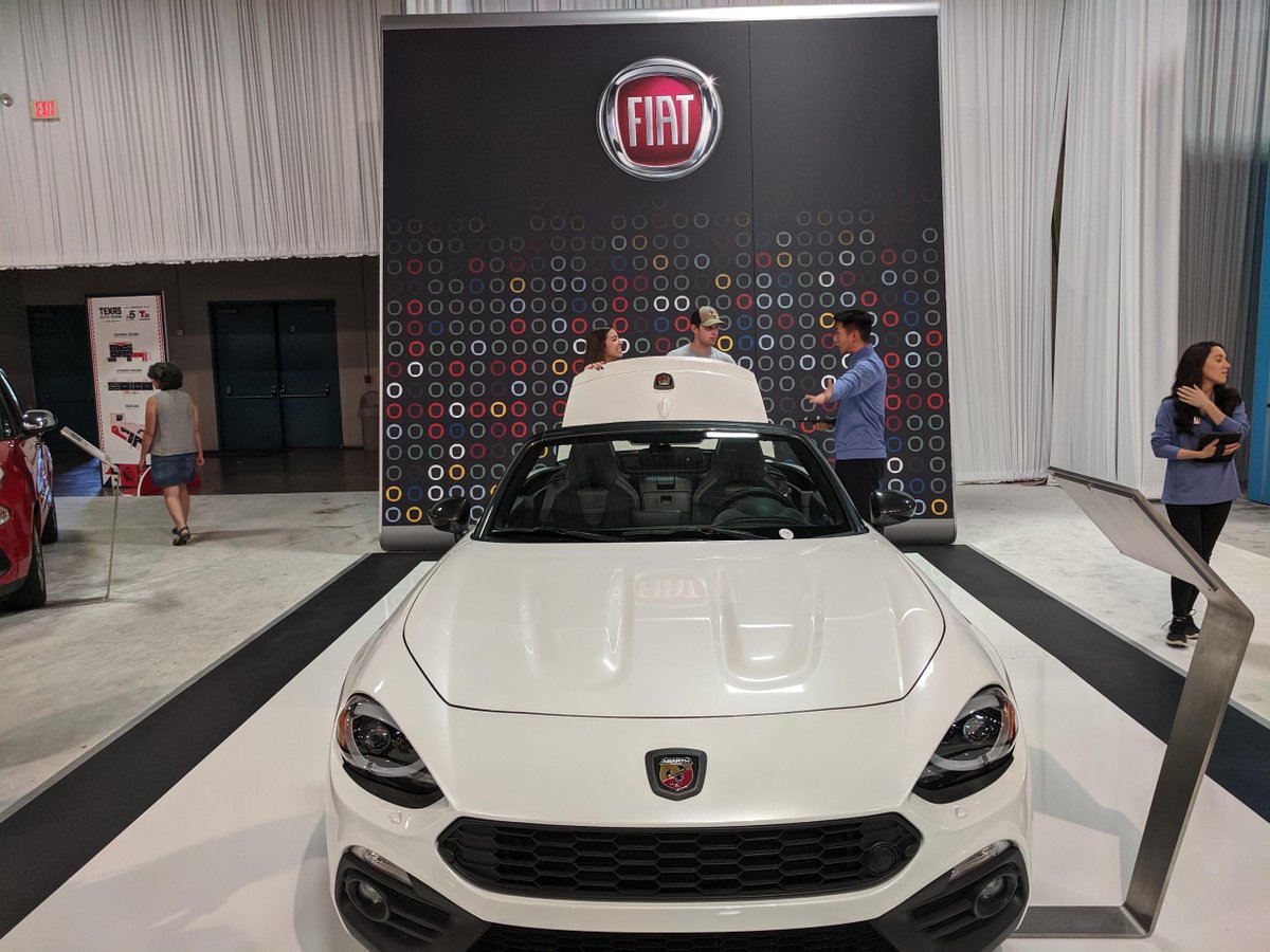 texasautoshow's tweet photo. The Fiat 124 Spider. An Italian Sports car perfect for Texas Hill Country Roads. #TXAS #TXautoshow https://t.co/Z6CH7WXGRc