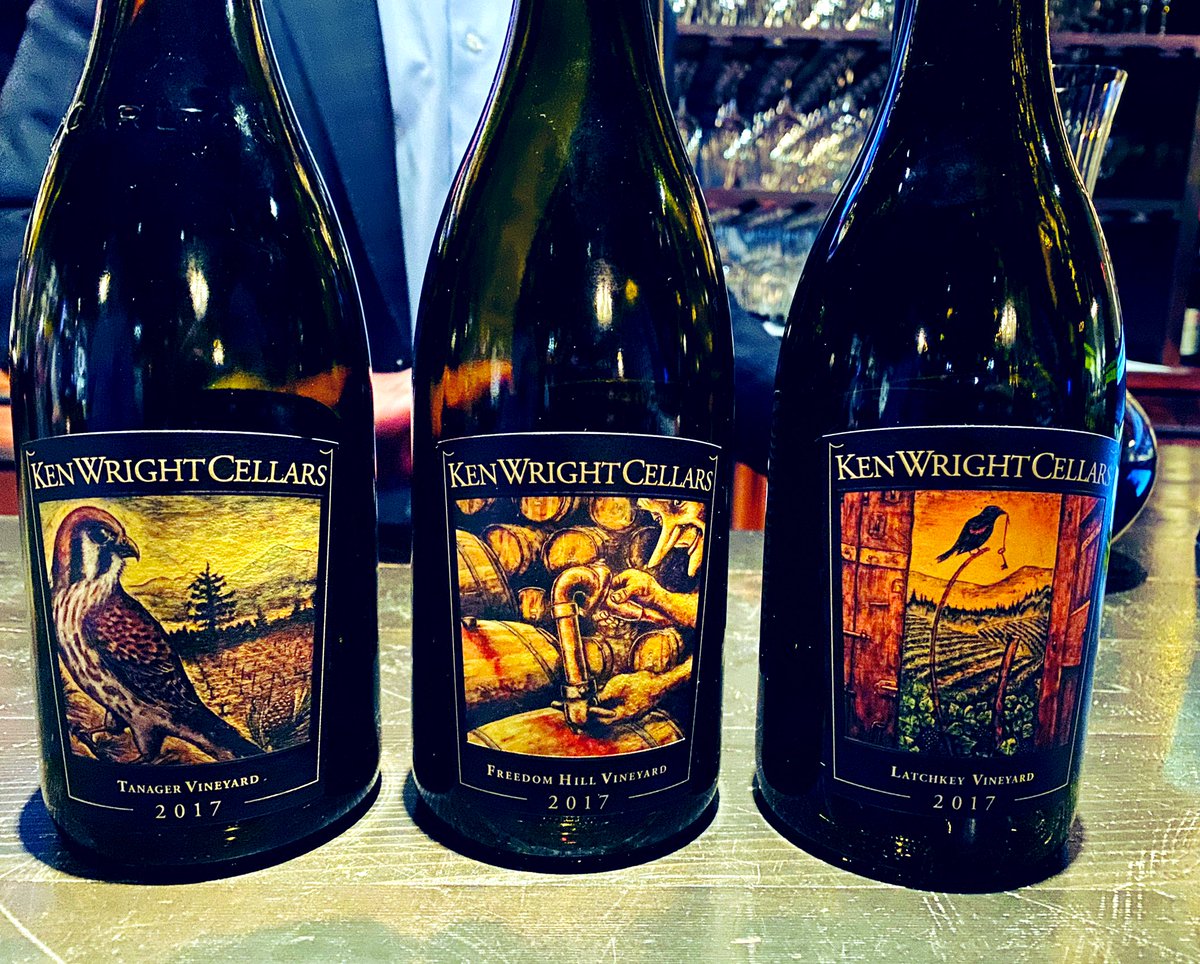dallaswinechick's tweet photo. Fun to taste through a few new #kenwrightcellars releases last night. The man makes so great wines https://t.co/67B0I0Jgrh