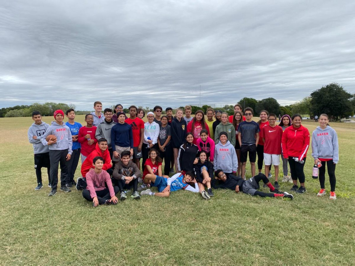 CoachLBrennan's tweet photo. @BmsCcisd XC enjoying the cold front with a morning run. https://t.co/Ej7ejVbSHR