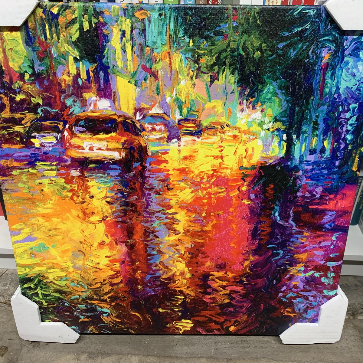 Wedding gift: oil painting of taxis