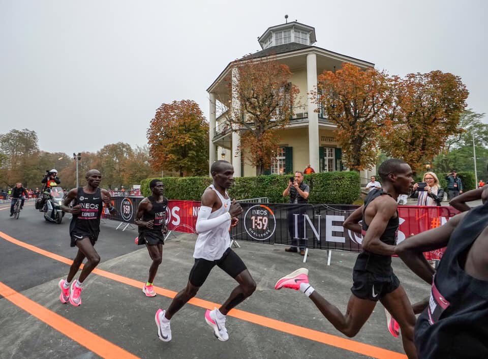 SafejetFlight's tweet photo. This is the stuff of history Eliud Kipchoge. You captured the imagination of the whole world before this great feat and it will continue for a long time. Congratulations on becoming the first human to run a sub 2 hour marathon. 🇰🇪 is greater because of you! #INEOS159 https://t.co/ESY3cvc4gP
