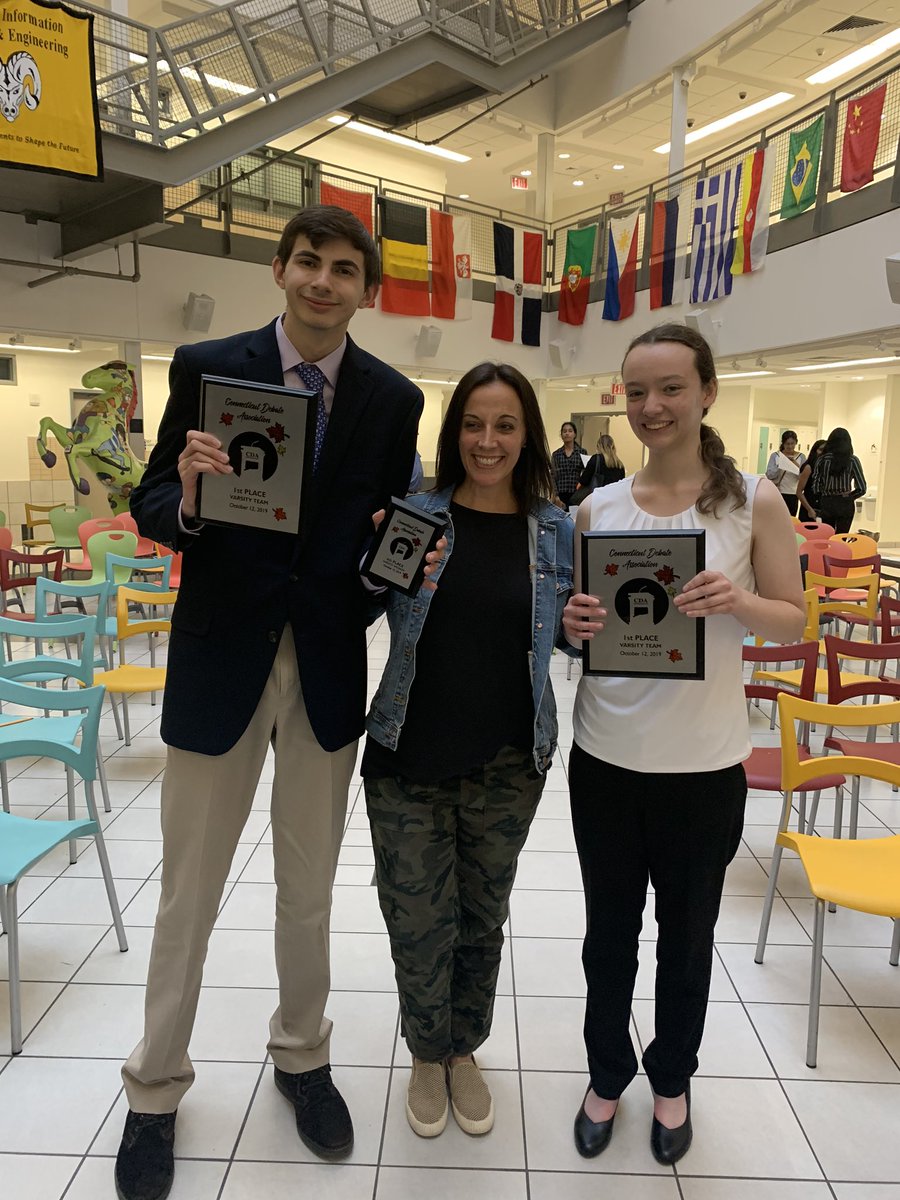 Varsity Champs in the October CDA Debate at AITE. Congrats Johnny and <a href="/AlexisAxon/">Deborah Walker</a>! And thanks to Coach Stevens! <a href="/NCHS_CT/">NCHS</a>