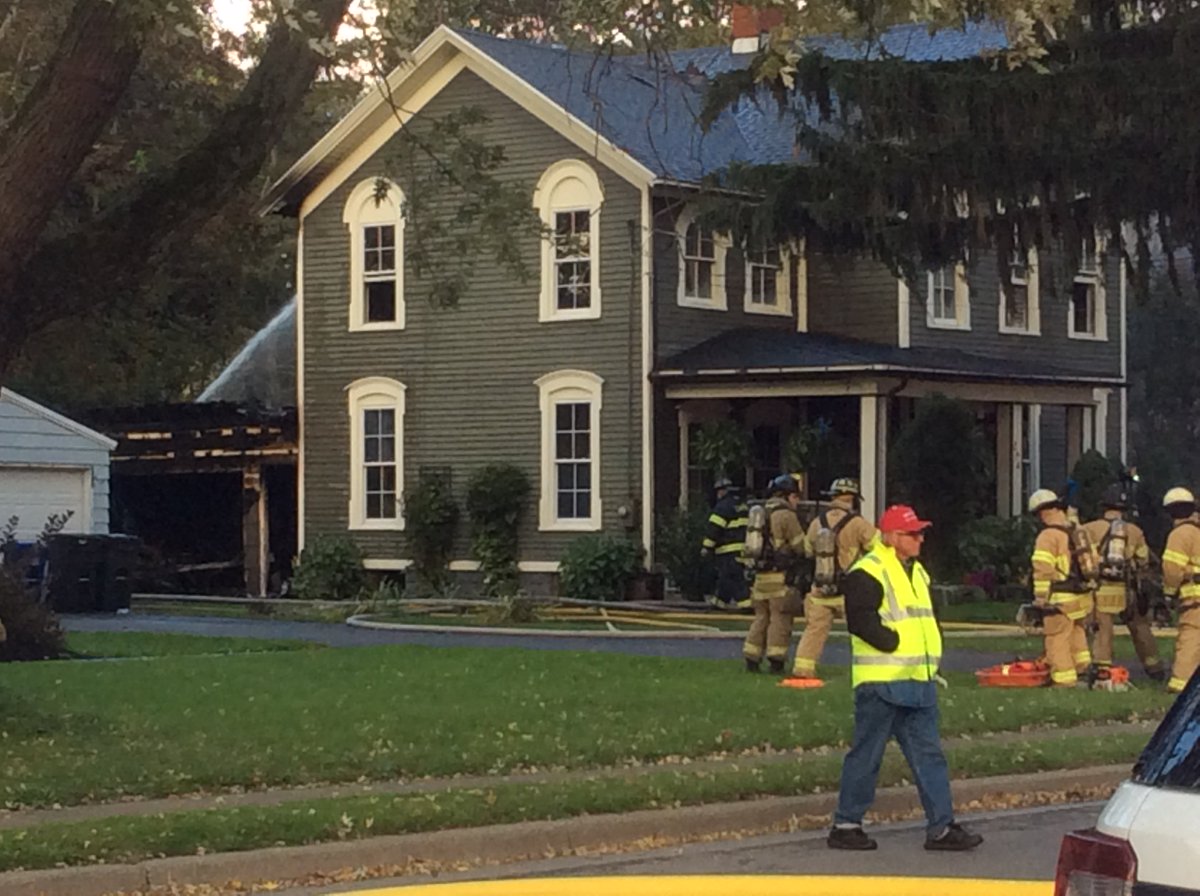 The East Aurora Fire Department responded to a structure fire on Girard
