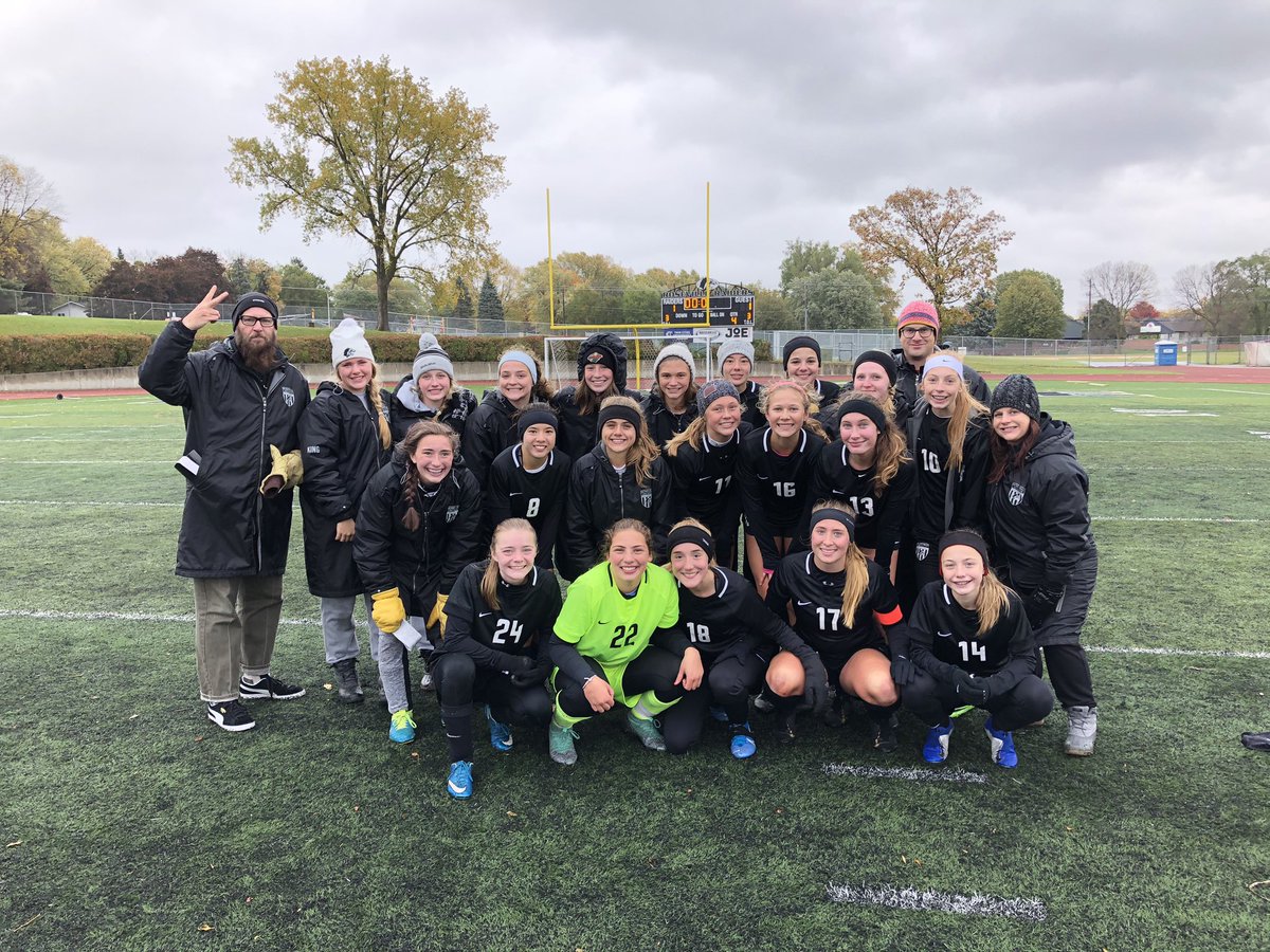 RGS IS GOING TO THE SECTION FINALS🤩 clear your calendars, fill your carpool &amp; come support your lady raiders as they take on Champlin Park on Tuesday at 7pm @ Champlin Park High School !!! #RAIDERPRIDE