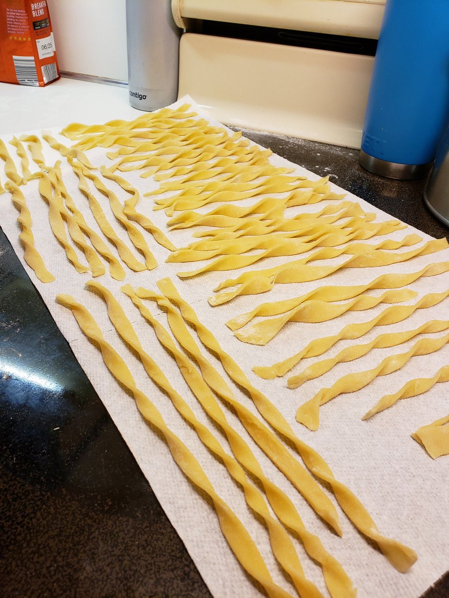JenLief's tweet image. Homemade pasta time with @carlsewall . Will be amazing with the upcoming homemade meatballs and red sauce.