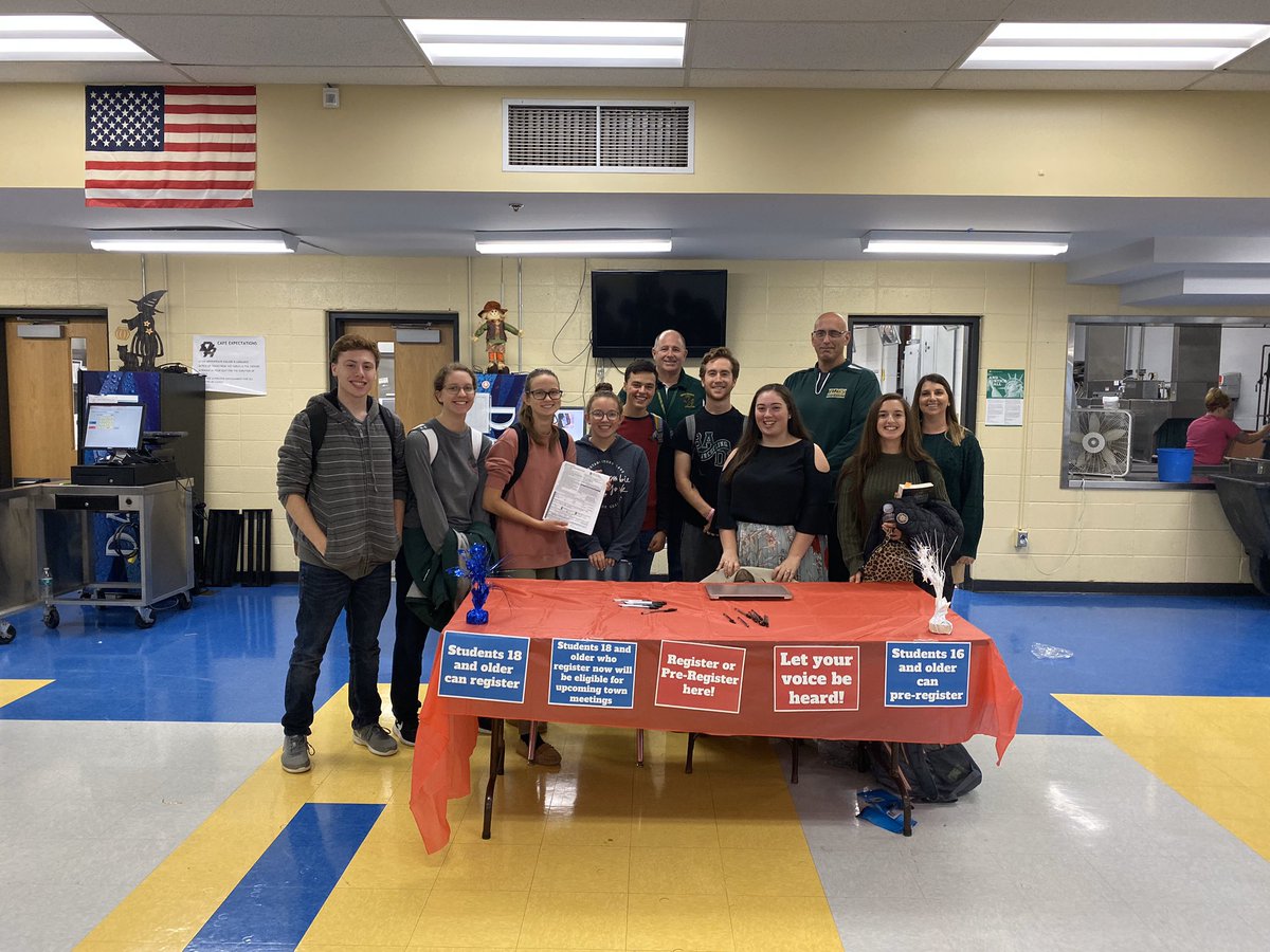 MassSOS's tweet photo. This Thursday, Save Our Schools was able to register over 20 DR voters during lunches! Students filled out forms that will be hand-delivered with enough time for 18-year-old’s to participate in the Town Meetings on the 28th and 29th! 

Thank you @DRHighSchool! https://t.co/DFviZk3UQZ