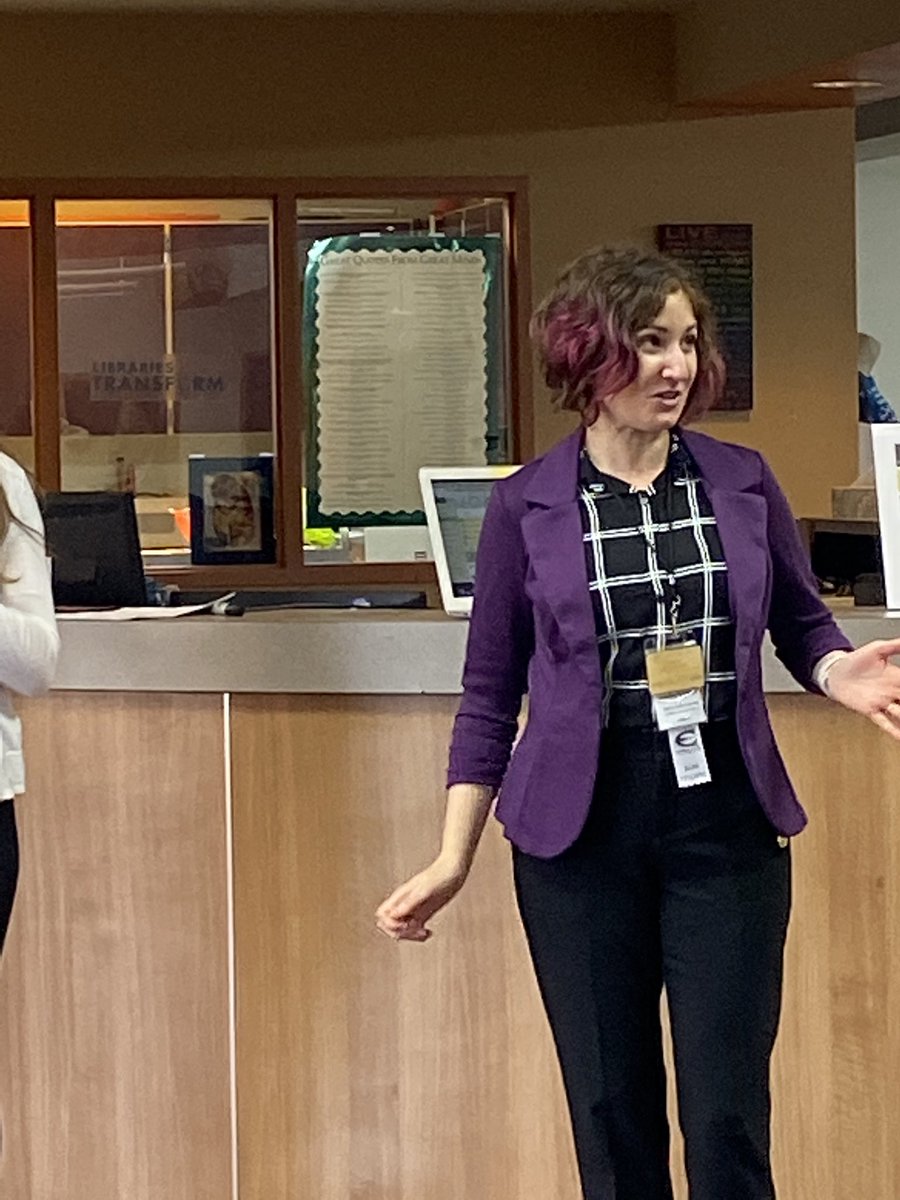 MsMintheLibrary's tweet photo. Love the way these HSD students advocated for new books for their school library! ⁦@booknachos⁩ #oasl2019 https://t.co/Au8NbVC1Ww