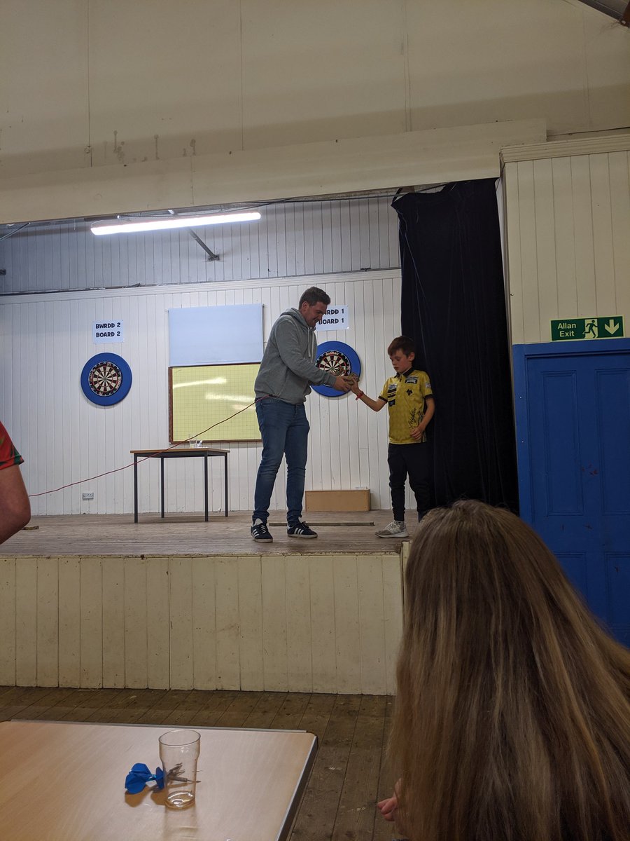 LampeterDarts's tweet photo. Well done Leighton, First Under 16 Darts tournament and gets to to the final, losing to the classy Welsh International Brynmor Thomas, @MrsBish86 proud Parents tonight of our little 7 year old. https://t.co/60BdFlrmy3