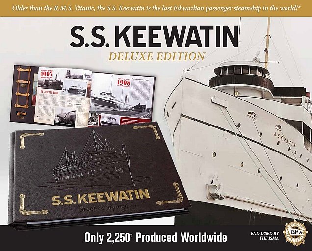 FriendsoftheKee's tweet photo. Announcing the availability of the "S.S. KEEWATIN: Steel &amp; Steam" Memorabilia Book for in-person purchase, at S.S. Keewatin in Port McNicoll, until the end of our 2019 season on Monday, October 14, 2019. For more information about the book, visit https://t.co/ZIg4ajGAbV. https://t.co/jFlzOaYFFT