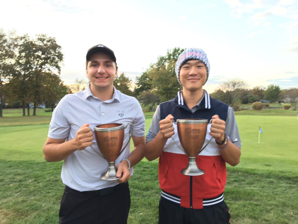 NJPGAJRTOUR's tweet photo. Congratulations to Jeffrey Li and Edmund Broderick on being our 2019 Fall Junior Team Champions!  The duo shot a -10, 61 at Concordia Golf Club https://t.co/zdE019sUdP