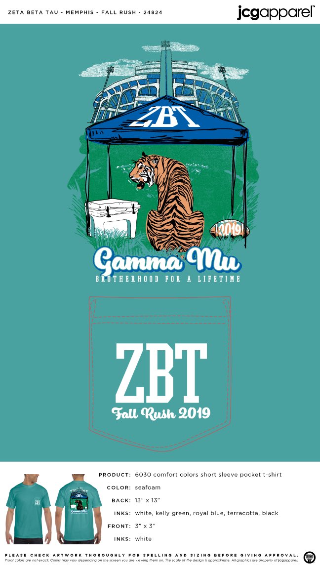 Our fall rush shirts are now avaliable! Click the link in our bio. The password is “zbtmemphis”. Get yours today!