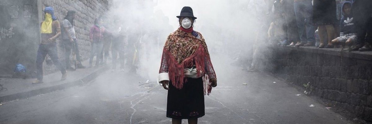 CIDH's tweet photo. La @cidh llama a un urgente y efectivo esfuerzo de dialogo y respeto a los derechos humanas en #Ecuador. Hoy se han registrado situaciones de violencia y de represión alarmantes. Hilo 👇👇👇(1/7) https://t.co/0SQyexNuMs
