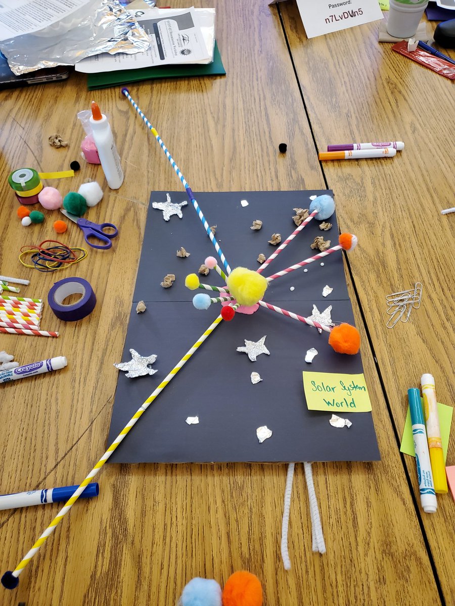 MrsHerdina's tweet photo. FSD Teachers used #ComputationalThinking to create a theme park ride representing the Solar System! Parallelization was used to simulate the Disney inspired Teacups and Dumbo ride. Welcome to "Solar System World!" 🌍#fsdlearns
@ErinRangel15 @missjerickson @Summy_OT @susierw https://t.co/qhLO1WOpQe