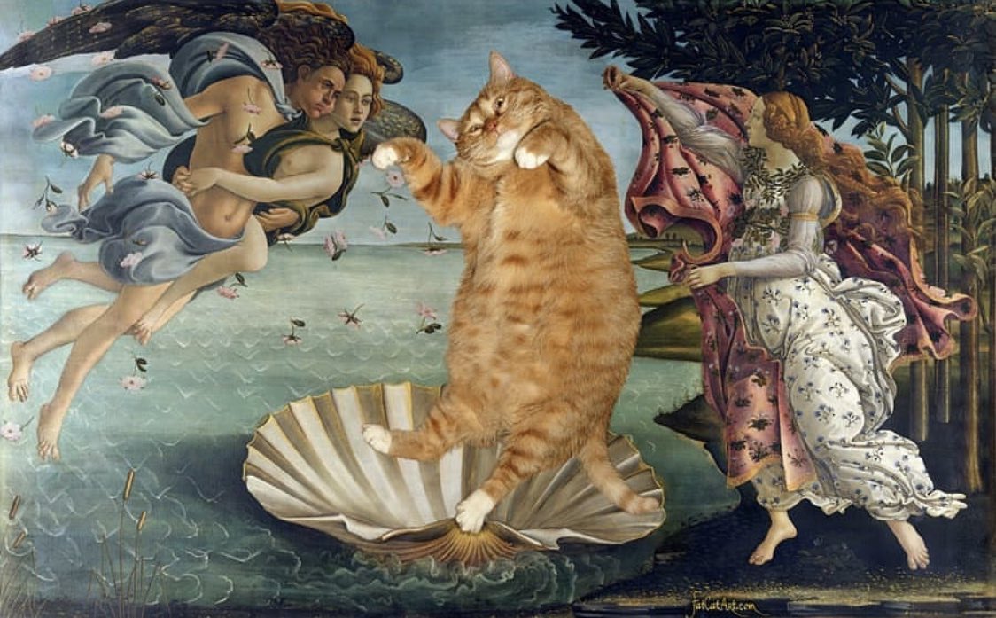 syiphee's tweet photo. The Birth of Venus by fatcatart https://t.co/N2HDnW77xT