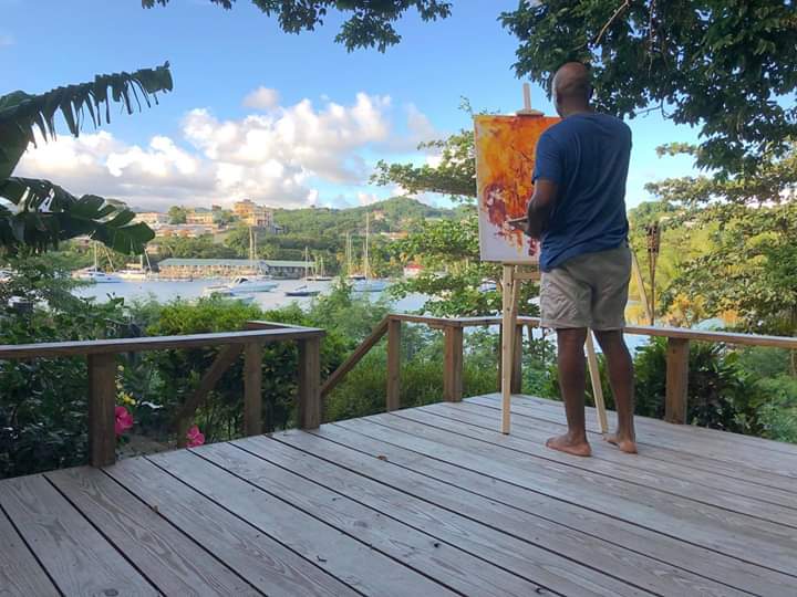wizhinstar's tweet photo. Art is my meditation, where I lose myself and everything becomes the canvas itself. #ArtLife #TropicalRealism #CalvertJonesArt #thezenlife https://t.co/V4DfLJDLSg