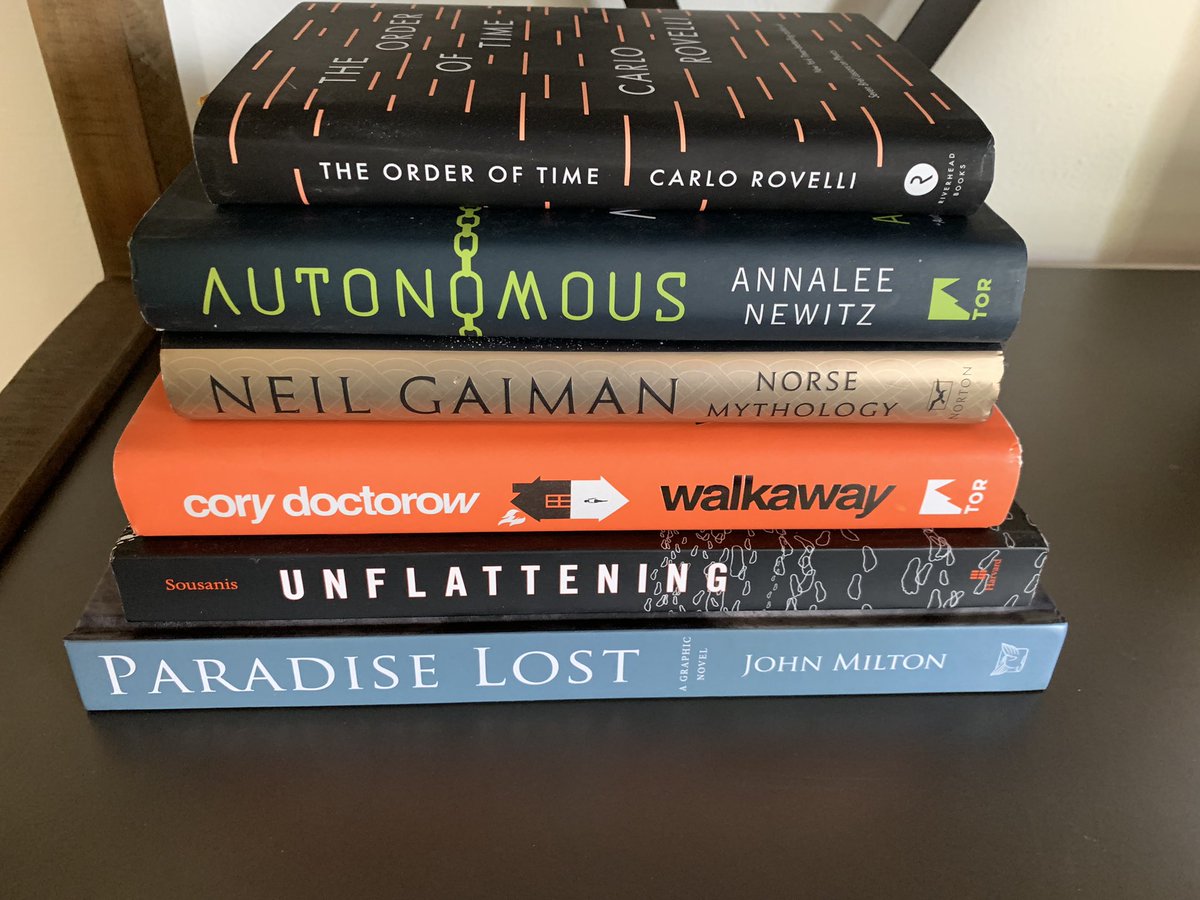 Paradise lost; unflattering; walkaway; Norse mythology; autonomous; the order of time