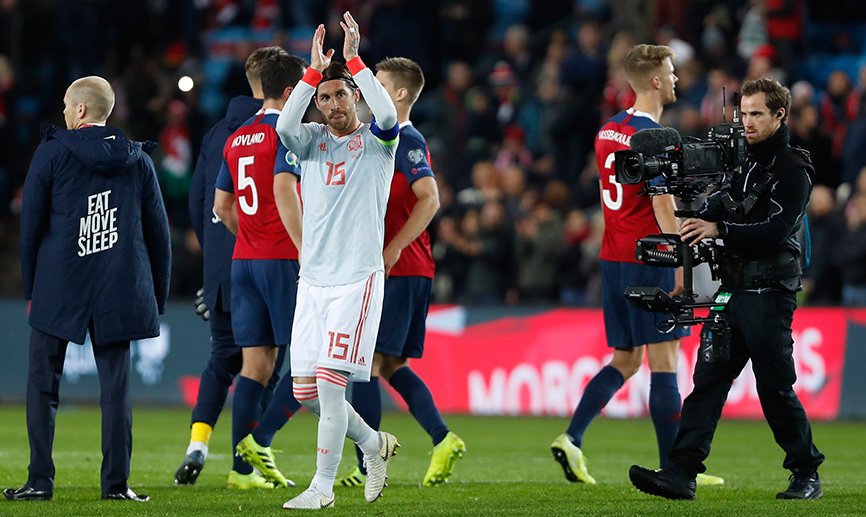 Sergio Ramos, tras el duelo ante Noruega.