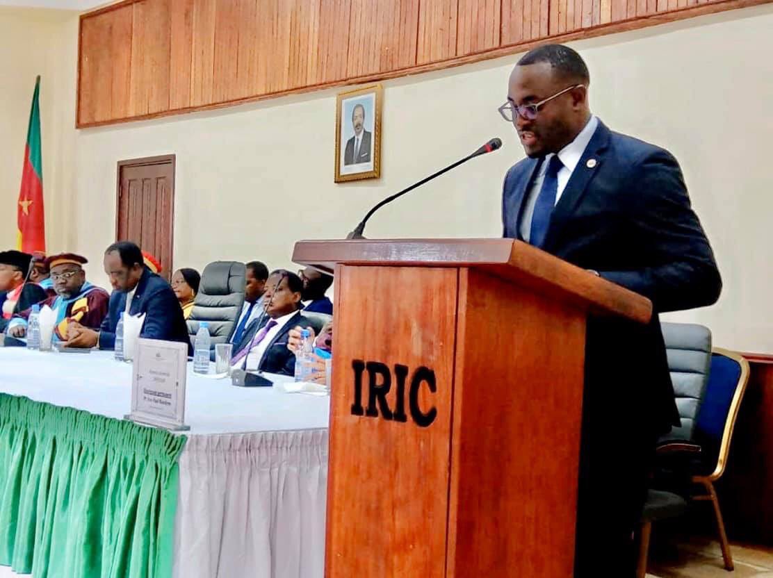 PhilNeriChu1's tweet photo. International Relations Institute of Cameroon (IRIC), matriculated over 500 newly admitted student diplomats. I welcomed them to the prestigious School. https://t.co/4EyRdHXAzA