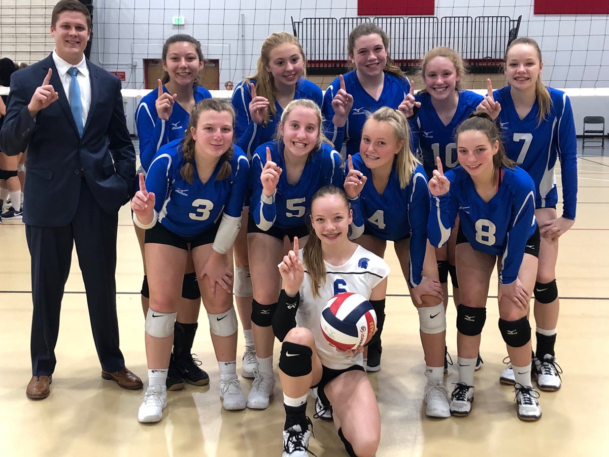 Way to go JV2!!!  These Lady Spartans went undefeated today at the conference tournament!