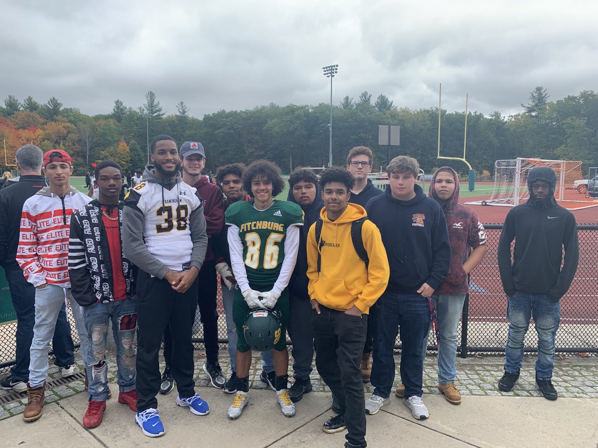 So proud seeing 2 of our own at the Fitchburg State vs Framingham State game today! #BroncoPride #KeefeTech
