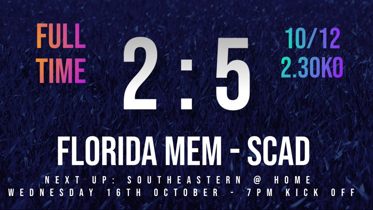 SCADMensSoccer's tweet photo. A GREAT RESULT FOR THE BEES DOWN IN MIAMI! NEXT UP FOR THE BEES IS A HOME GAME AGAINST IN-FORM SOUTHEASTERN THIS COMING WEDNESDAY #GoBess https://t.co/Y7hFkyb62p