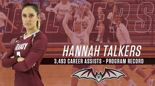 We have a doubly historic night from Bluffton for Hannah Talkers, who is now the all-time assists leader in <a href="/TransylvaniaWVB/">Transylvania WVB</a> program history with 3,500!