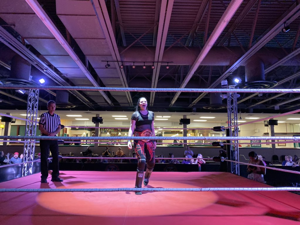 WrestlingCheers's tweet photo. #DBI8 continues with @ReginaHBadger vs Natalie Mae for the @OCWonline Women’s Champion. https://t.co/6MWEd5klk6