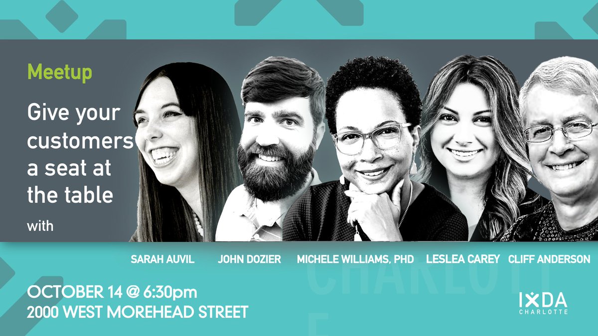 DON'T FORGET! Join us on Monday, October 14th to hear a panel discussion with local UX Research and Usability experts.

Discussion topics will include:
- The importance of UX Research.
- How to incorporate research and testing into your existing design process.
and much more!