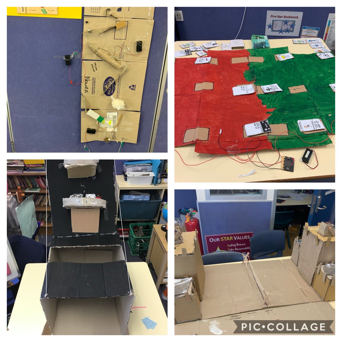 It’s great to see students in 6H excited about using their circuit, coding and electrical knowledge to construct games. Lots of variations. Claw machine, ball throwing, sphero maze, ring toss, marble run, basketball, card game and cannon ball tennis. <a href="/SpheroEdu/">Sphero Education</a> <a href="/microbit_edu/">Micro:bit Educational Foundation</a>