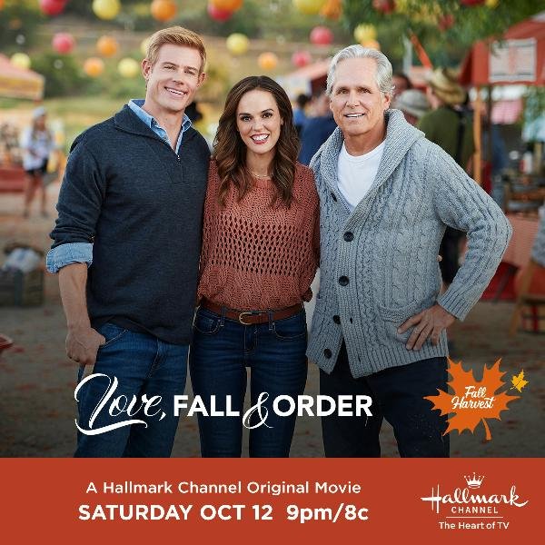 MichelleVicary's tweet photo. Get ready to watch an awesome premiere!!! #LoveFallAndOrder is starting right now, on @hallmarkchannel! What's your favorite part
of fall? @theErinCahill @TrevDon @TheRealGregoryH
#FallHarvest #Hallmarkies #Chessies https://t.co/drWtplbZo6